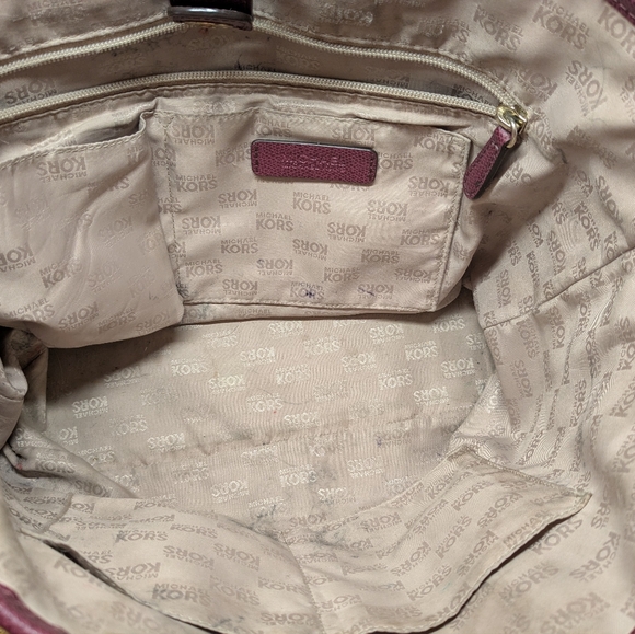 Michael Kors wine colored bag - Picture 4 of 8
